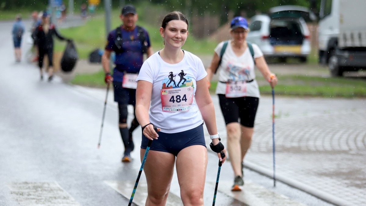 Policka Piętnastka to również start uczestników Marszu Nordic Walking