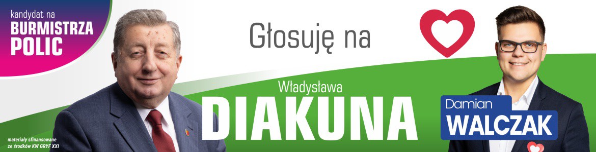 reklama [1170px x 300px] | Header -- Damian Walczak głosuje na Władysława Diakuna