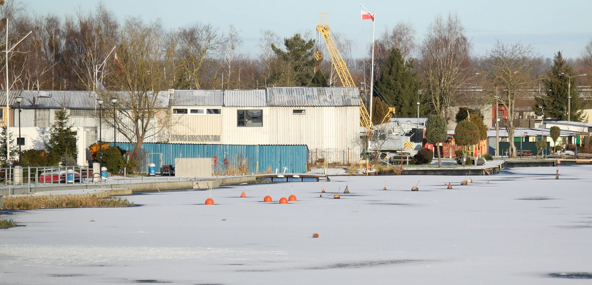 Rzeka Łarpia w Policach