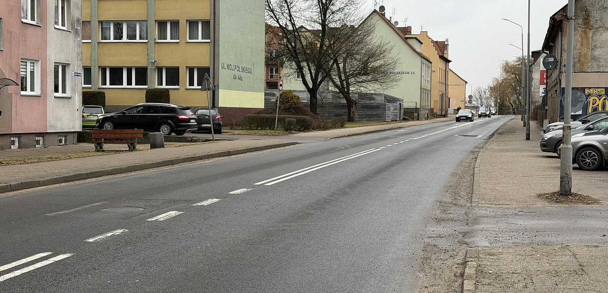 Ulica Wojska Polskiego w Policach