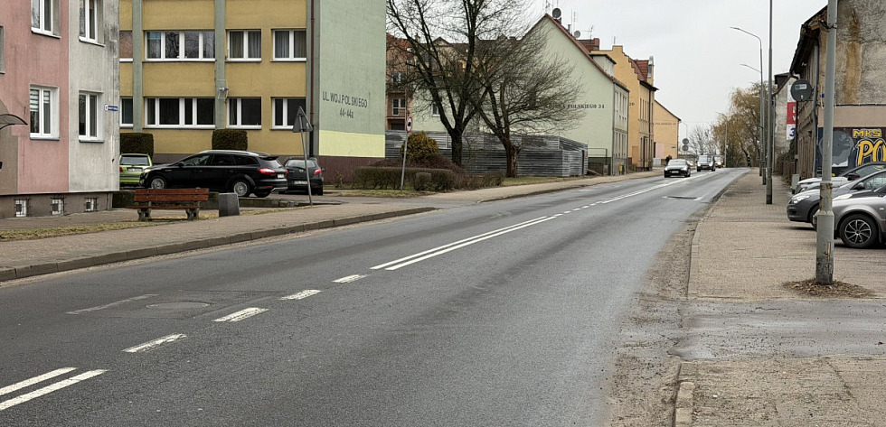 Ulica Wojska Polskiego w Policach