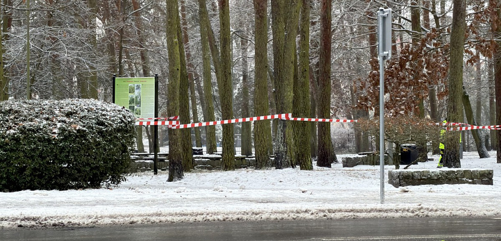 Park Solidarności w Policach czasowo wyłączony z użytkowania