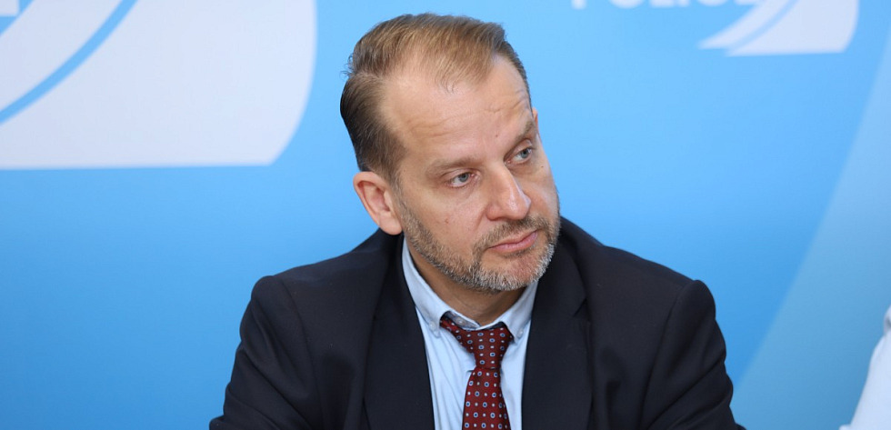 Burmistrz Polic Krystian Kowalewski