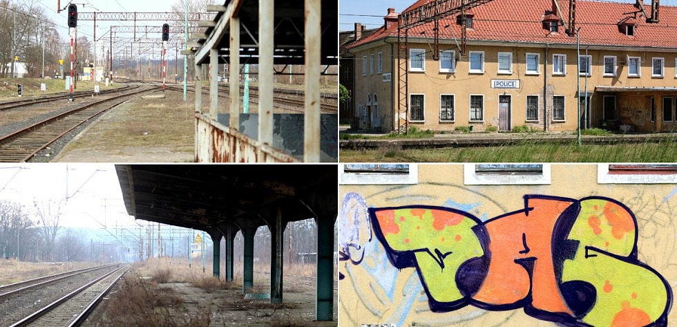 Stacja kolejowa w Policach i słynna linia 406 do Trzebieży