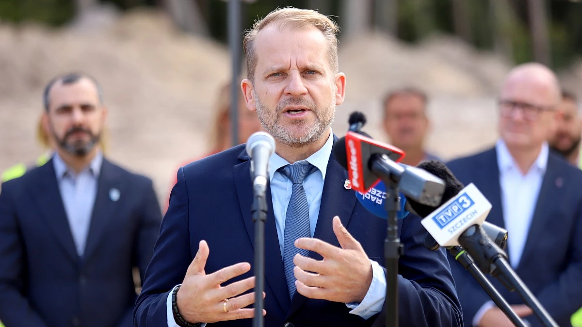 Burmistrz Polic Krystian Kowalewski