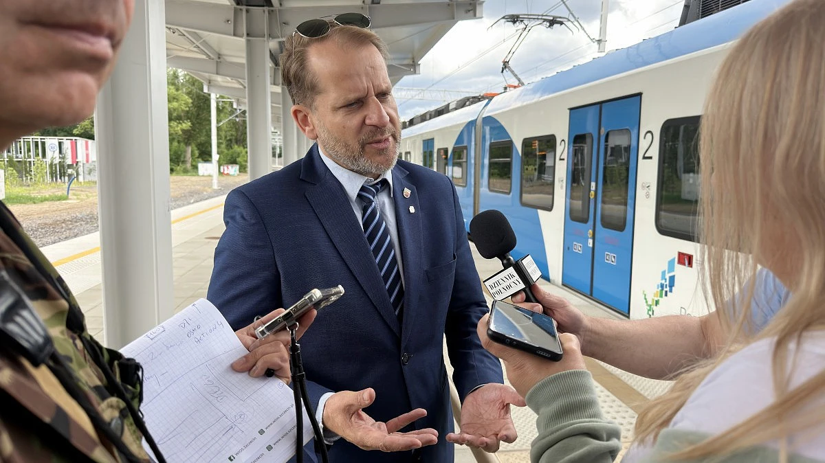 Burmistrz Polic Krystian Kowalewski