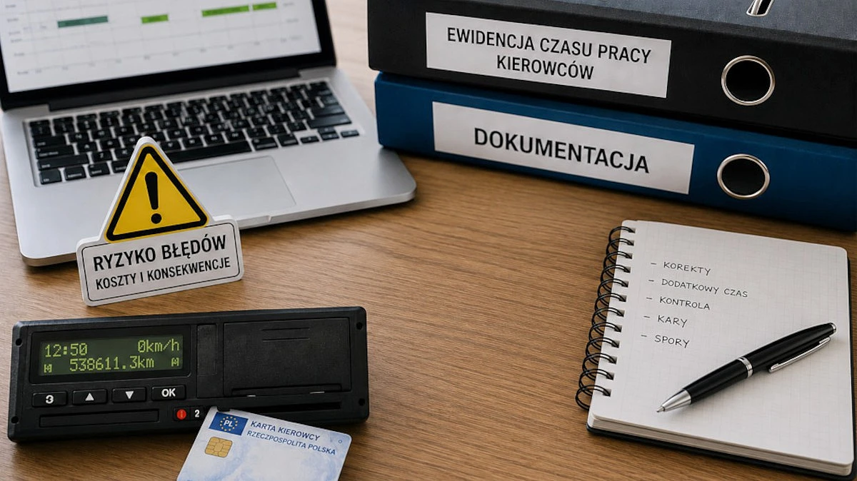 Jakie konsekwencje dla firmy mogą mieć błędy w rozliczaniu czasu pracy kierowców?