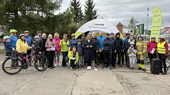 Uczestnicy wyruszli z Dobrej w kierunku Stolca