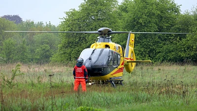 Na miejsce zdarzenia zadysponowano helikopter Lotniczego Pogotowia Ratunkowego