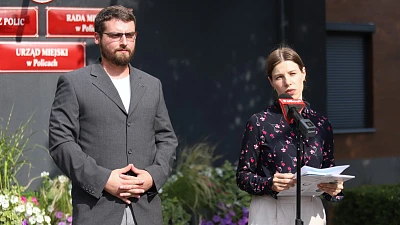 Działacze lokalnych struktur Nowej Nadziei – Kacper Karabin i Ewa Włodarczyk