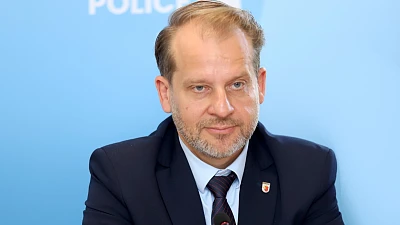 Burmistrz Polic Krystian Kowalewski