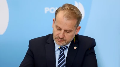 Burmistrz Polic Krystian Kowalewski