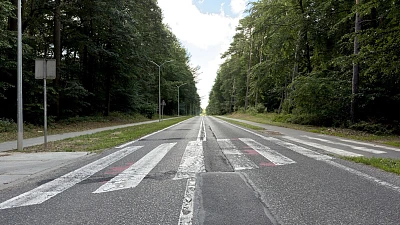 Ulica Roweckiego w kierunku ulicy Tanowskiej w Policach