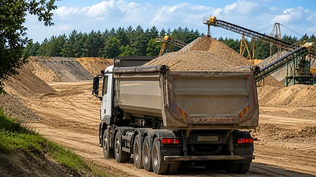 800 ciężarówek z piaskiem będzie przejeżdżać przez Gminę Kołbaskowo i Gminę Dobra dziennie