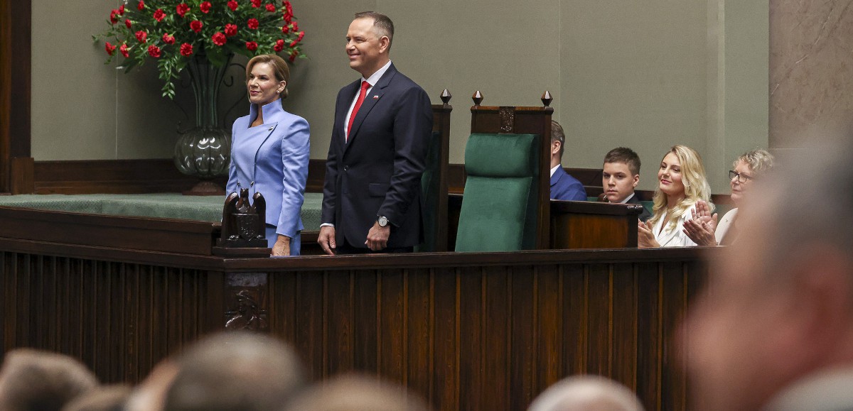 Prezydent RP Karol Nawrocki wraz z Pierwszą Damą Martą Nawrocką