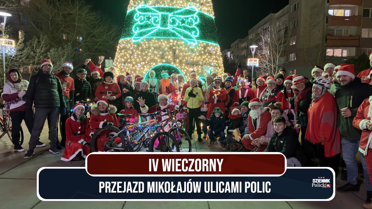 IV Wieczorny Przejazd Mikołajów ulicami Polic
