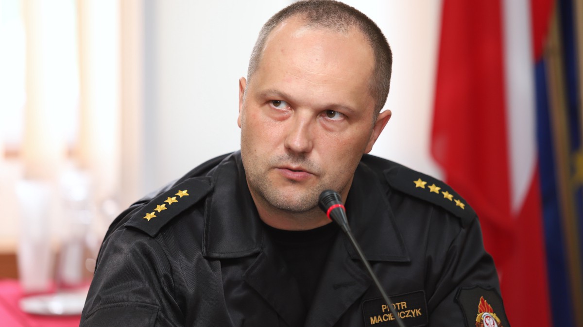 Piotr Maciejczyk, Komendant Powiatowy Państwowej Straży Pożarnej w Policach