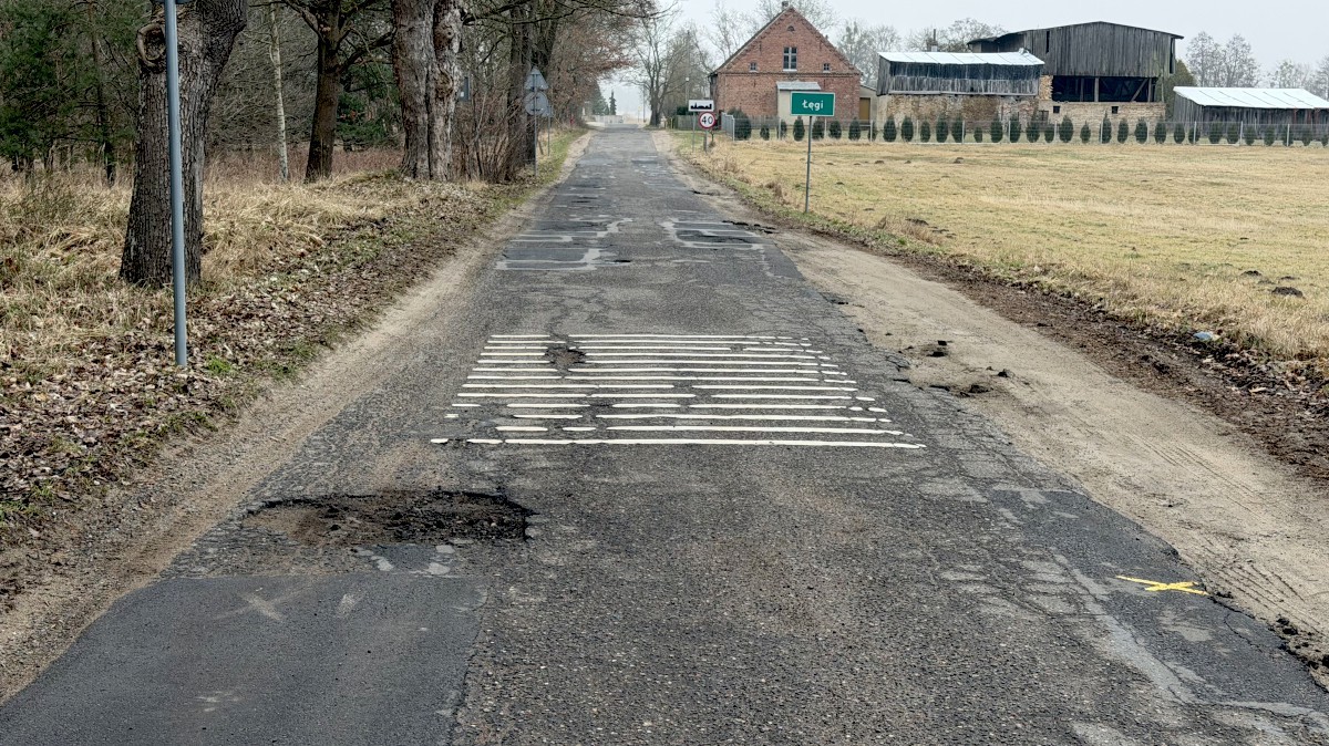 Najpierw naprawy, potem dokumentacja. Droga Buk – Łęgi czeka na przebudowę